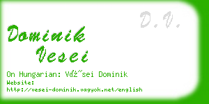 dominik vesei business card